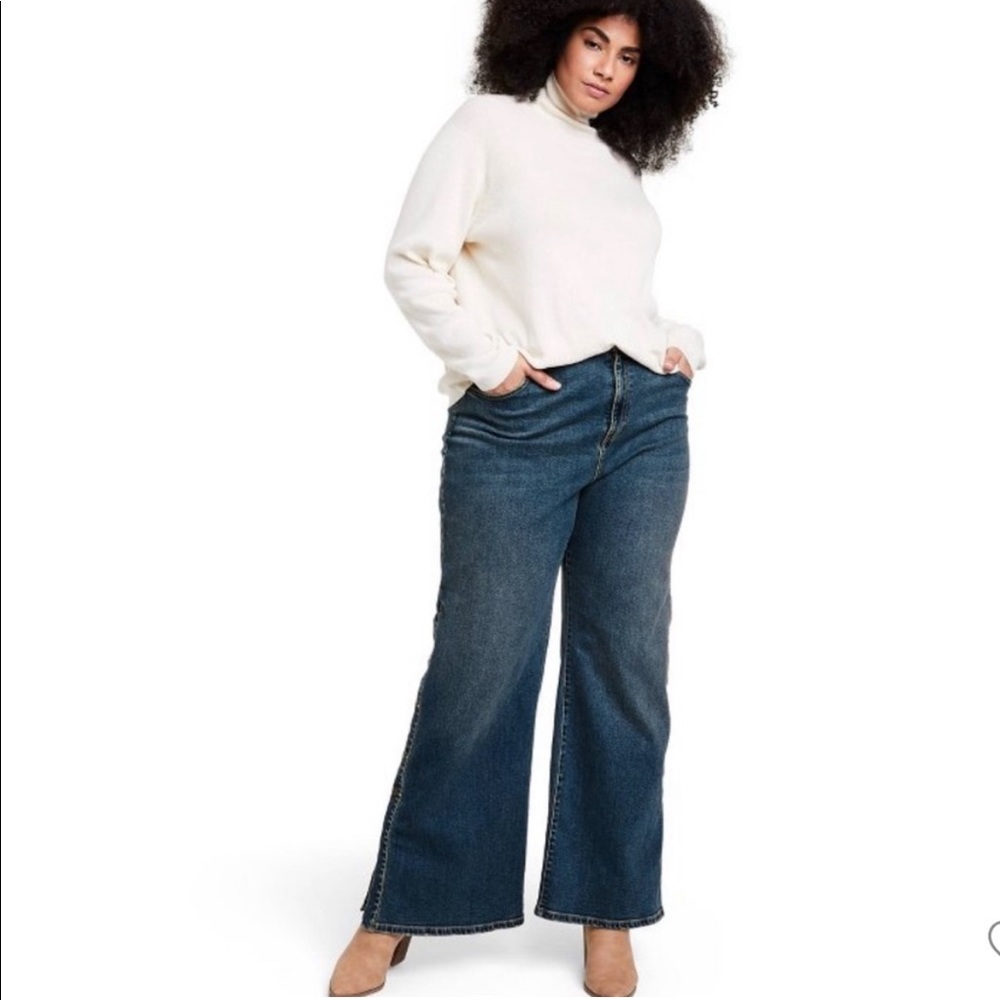 NWOT Nili Lotan x Target wide leg Jeans size 16 new never worn